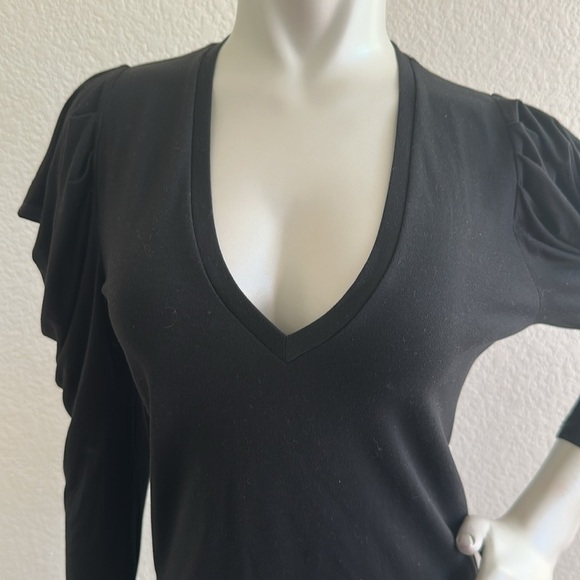 NWT LOVE MOSCHINO black jersey shift dress - Picture 5 of 6